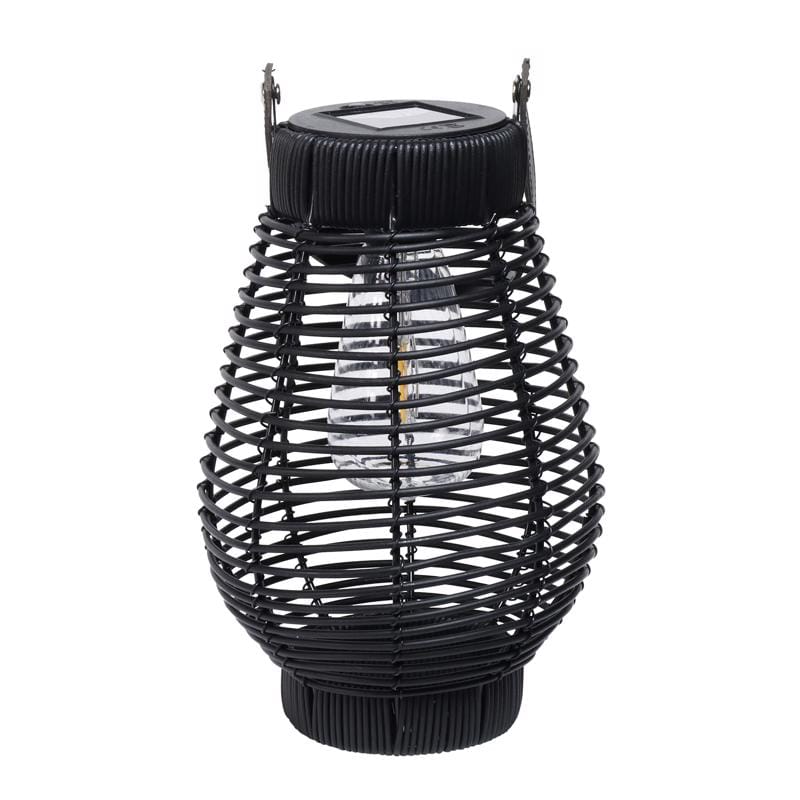 Exhart 82407 Black Plastic 14 in. H Lantern