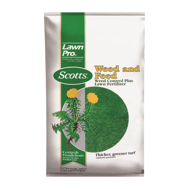 Scotts 51105 Lawn Pro Weed & Feed Lawn Fertilizer For All Grasses 5000 sq ft