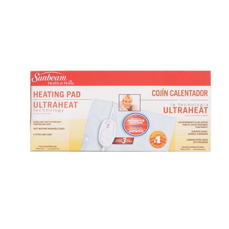 Sunbeam 2101860 Heating Pad 3 settings Light Blue 12 in. W X 15 in. L