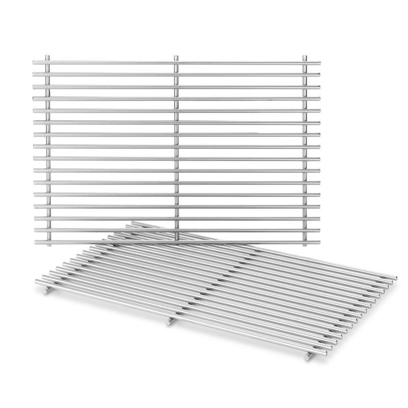 Weber 7639 Replacement SS Spirit 300 Series Grill Grate 17.3 in. L X 11.8 in. W