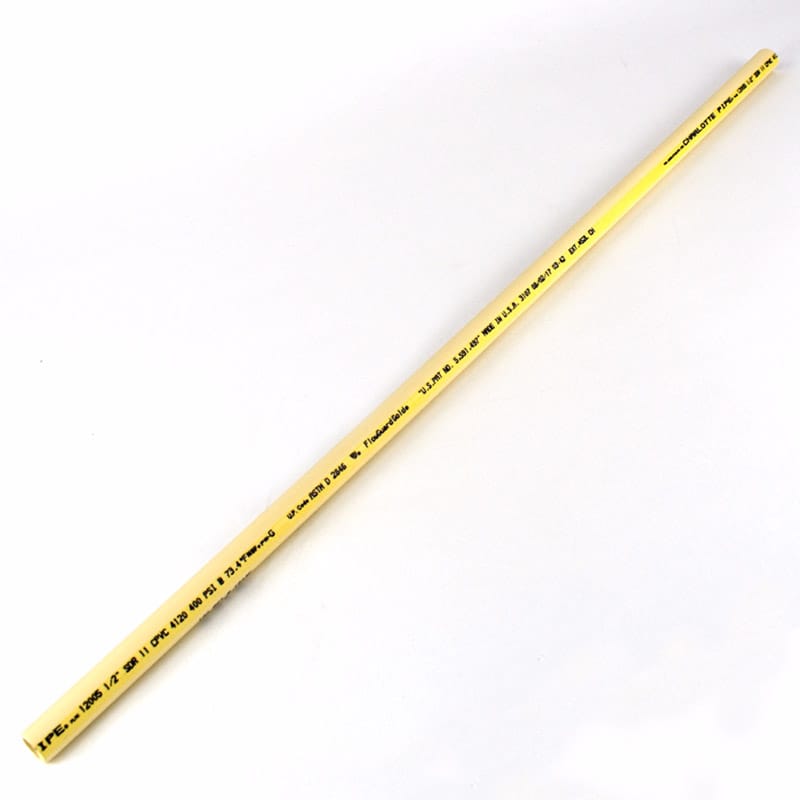 Charlotte Pipe CTS 12005 0200 Schedule 40 CPVC Pipe 1/2 in. D X 2 ft. L Plain End 100 psi