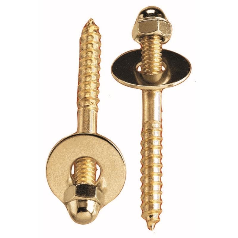 Plumb Pak PP835-151 Toilet Screw Set Brass