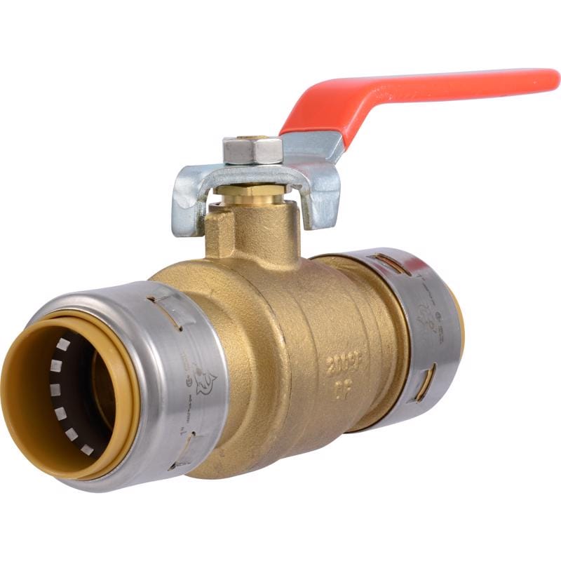 Sharkbite UR22223A 1 in. Brass Push Fit Ball Valve Lever For Potable Water