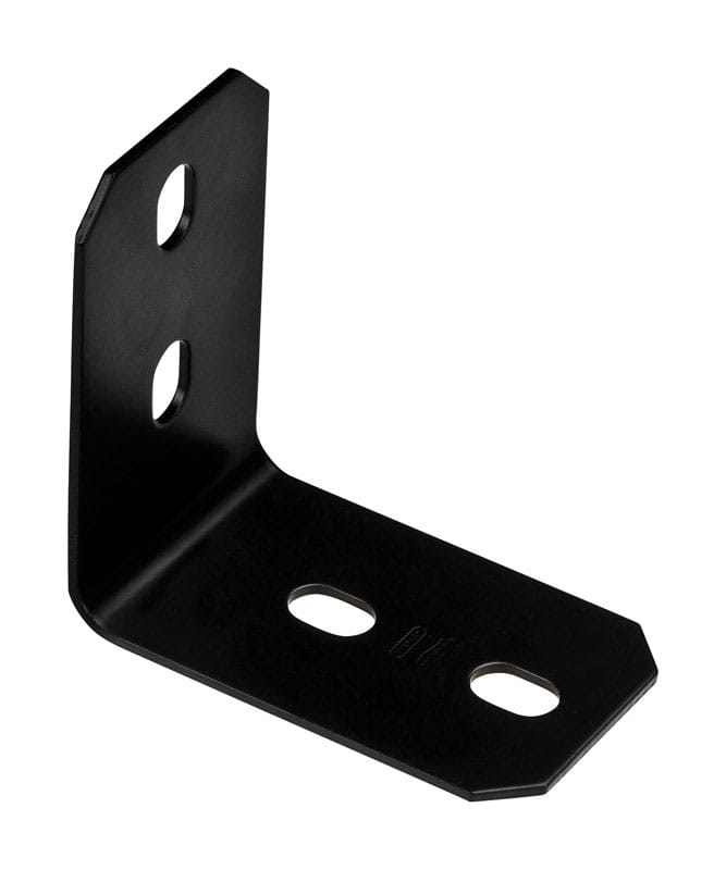 National Hardware N351-500 4.9 in. H X 3 in. W X 0.125 in. D Black Carbon Steel Inside/Outside Corner Brace