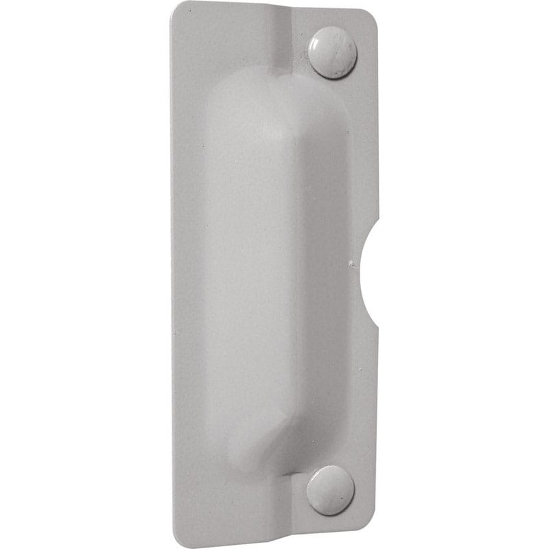 Prime-Line U 9500 3 in. H X 7 in. L Brushed Stainless Steel Gray Steel Latch Shield