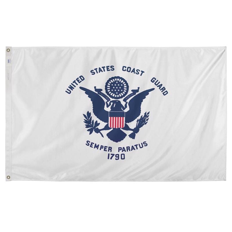 Valley Forge BTUSCG3 Coast Guard Military Flag 3 ft. W X 5 ft. L