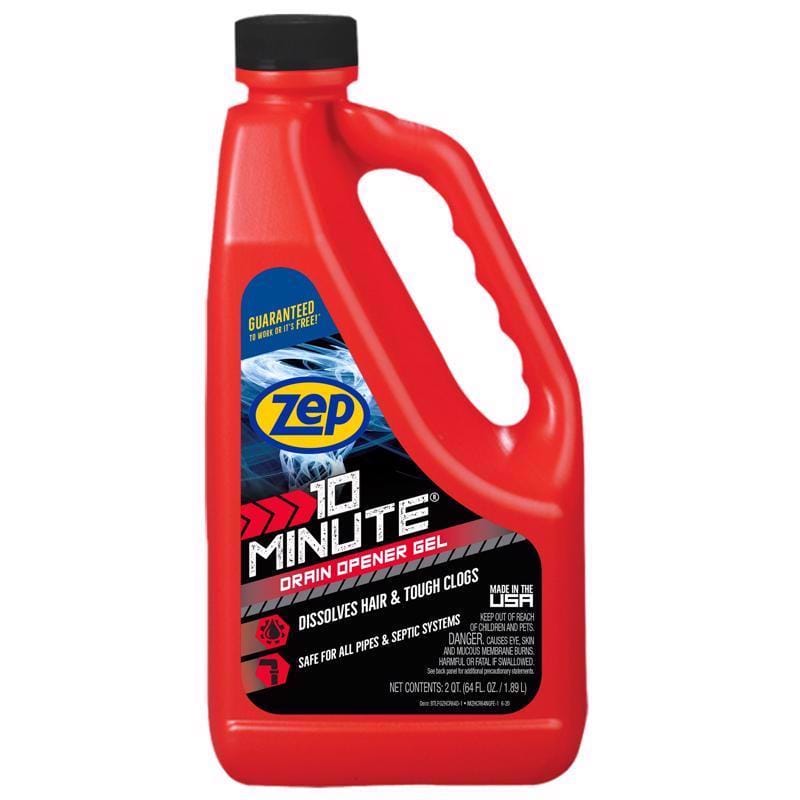 Zep ZHCR64NG6 10 Minute Gel Drain Opener 64 oz