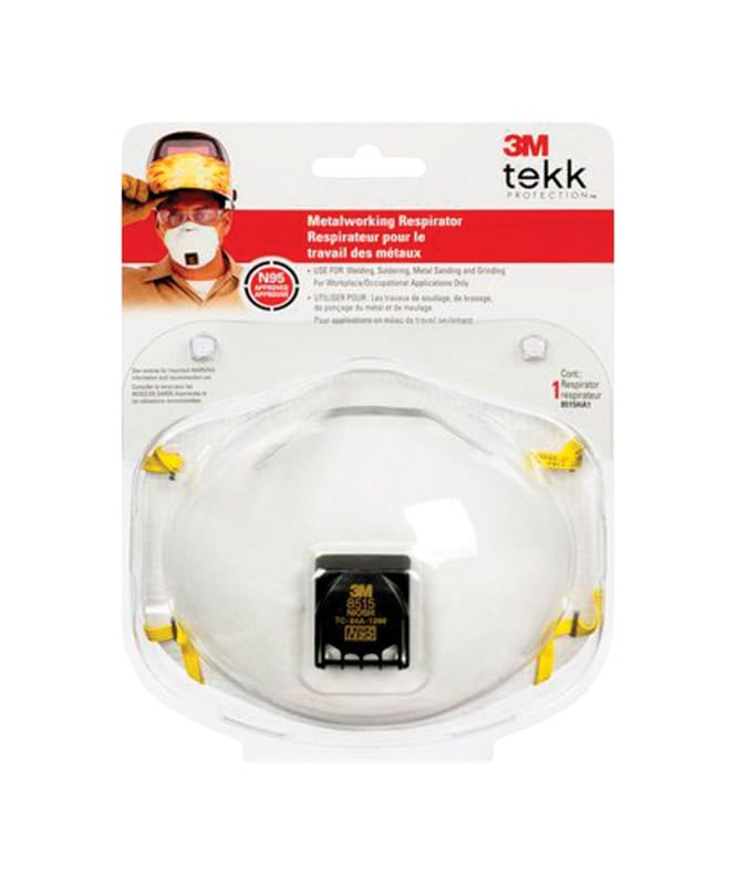 3M 8515HA1-A-PS N95 Metal Working Disposable Respirator Valved White 1 pc