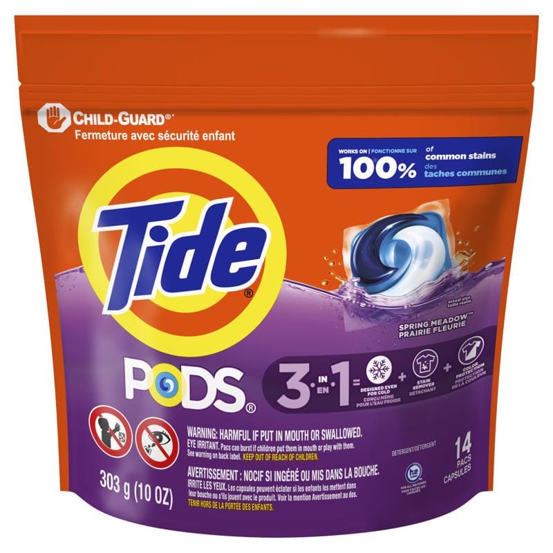 Tide 80884909 Spring Meadow Scent Detergent Pod 10 oz
