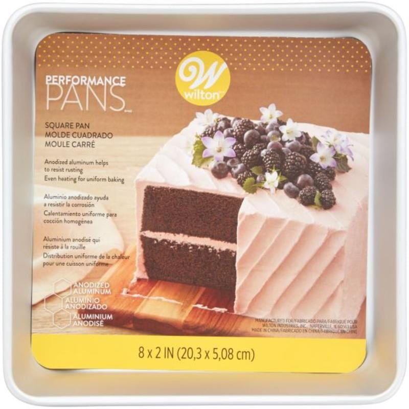 Wilton 191003097 8 in. W X 8 in. L Aluminum Square Cake Pan 1 pc