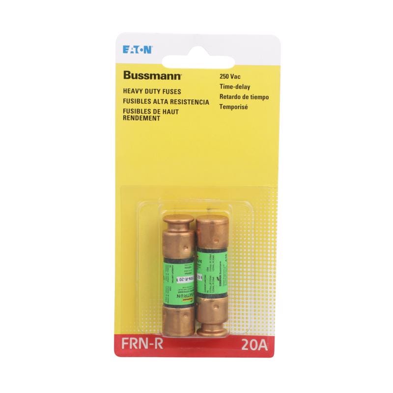 Bussmann BP/FRN-R-20 20 amps Dual Element Time Delay Fuse 2 pk