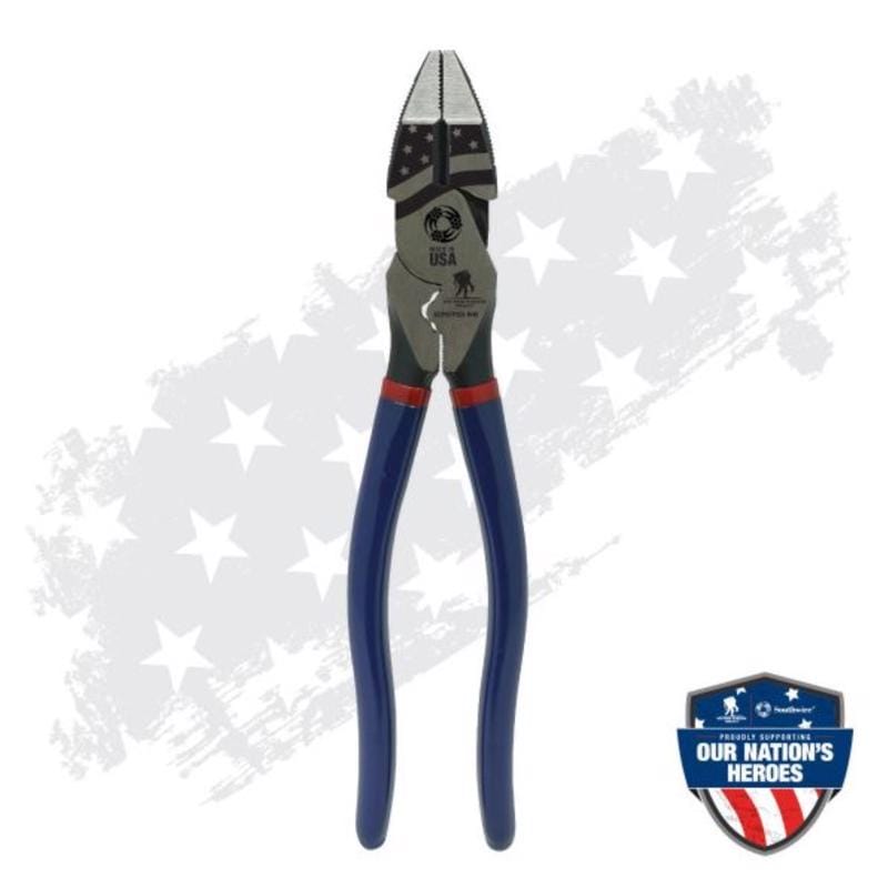 Southwire 67038040 Wounded Warrior Project 9 in. L High-Leverage Side Cutting Plier