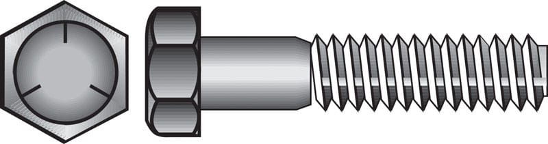 Hillman 200228 1/2 in. D X 1-1/2 in. L Heat Treated Zinc Steel Hex Head Cap Screw 50 pk