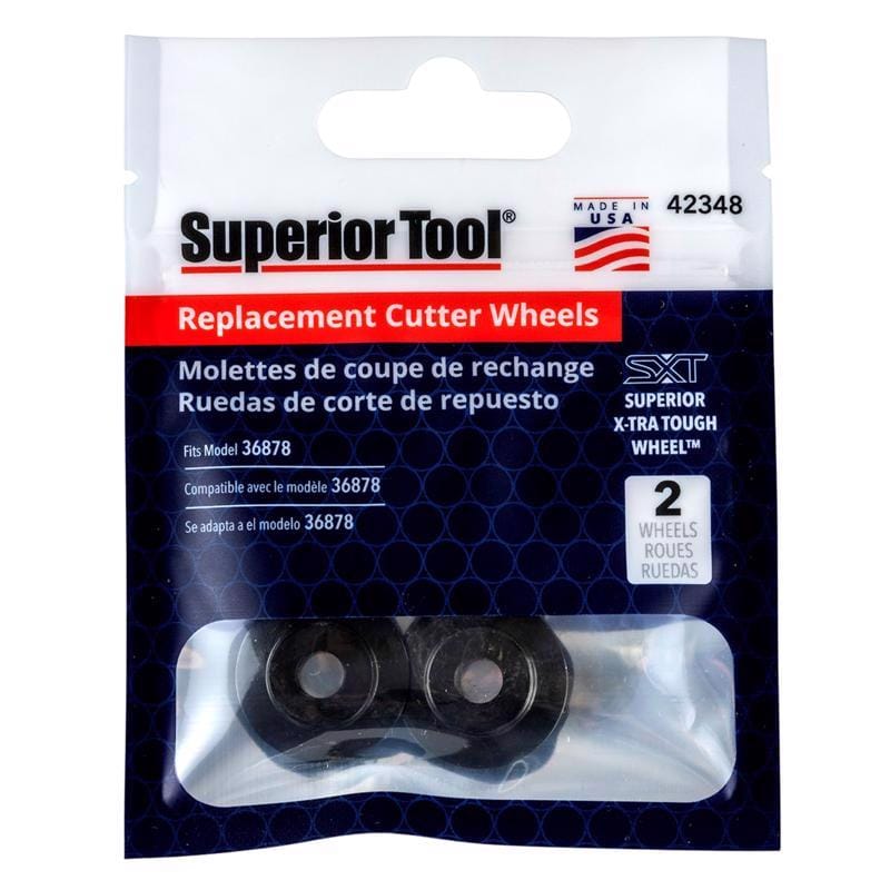 Superior Tool 42348 Fits Model 36878 Replacement Cutter Wheel Black 2 pc