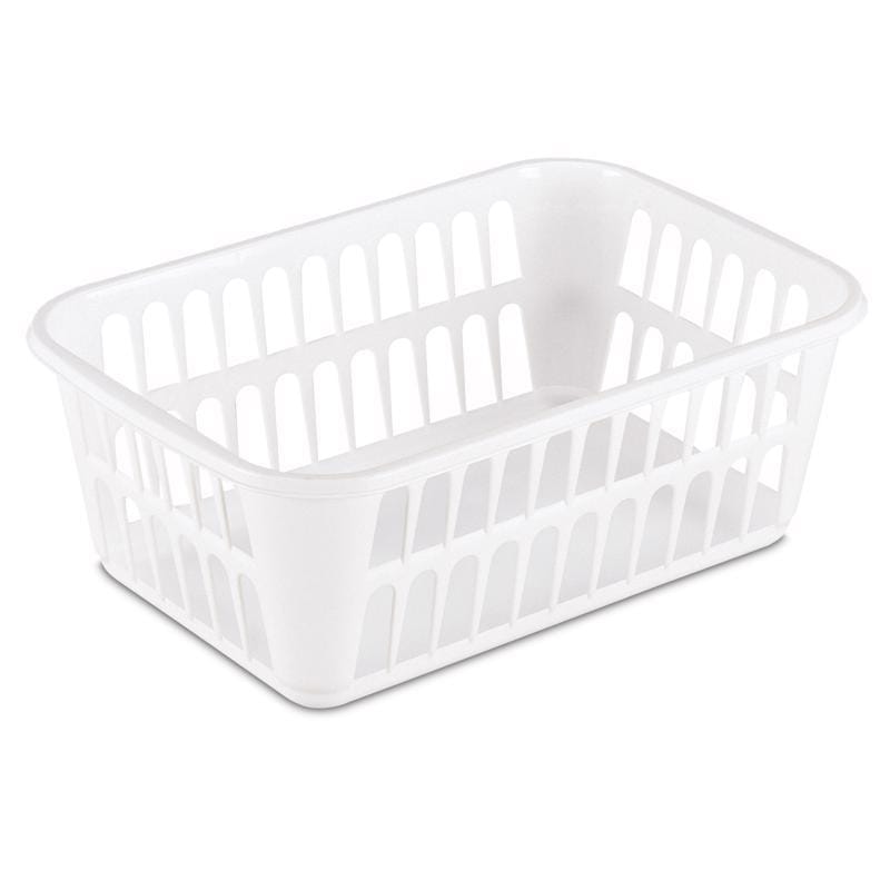 Sterilite 16088048 1.3 cu ft White Storage Bin 4.25 in. H X 8 in. W X 11.25 in. D