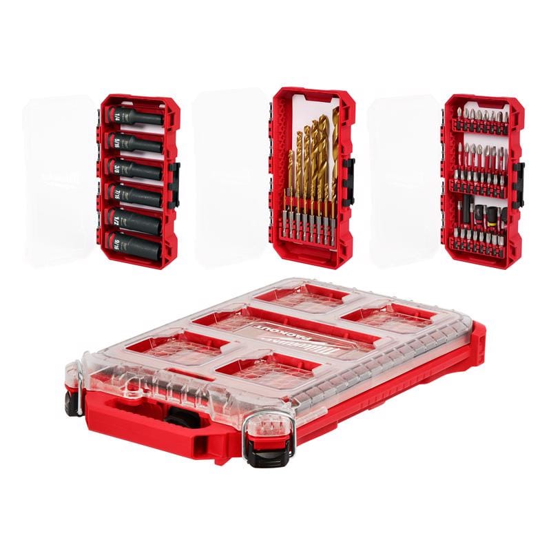 Milwaukee 48-32-5162 Shockwave Assorted Screwdriver Bit Set Alloy Steel 60 pc