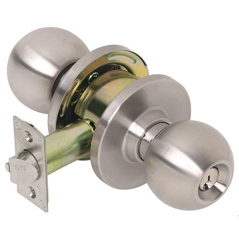 Tell CL100008 Cortland Satin Chrome Entry Door Knob 1-3/4 in.
