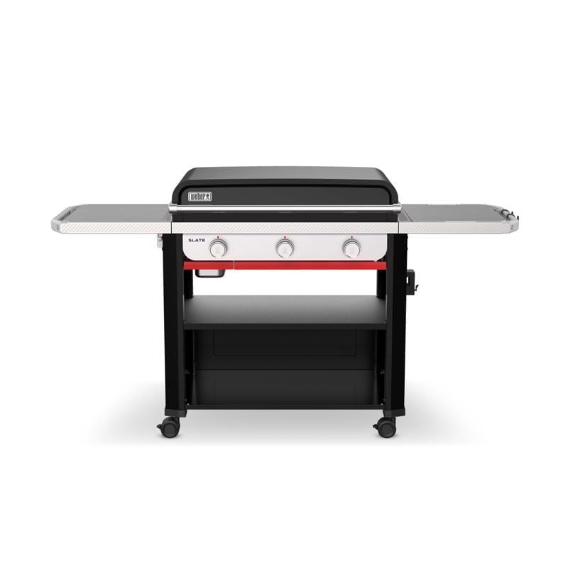 Weber 1500014 Slate 30" Rust-Resistant 3 Burner Liquid Propane Outdoor Griddle Black
