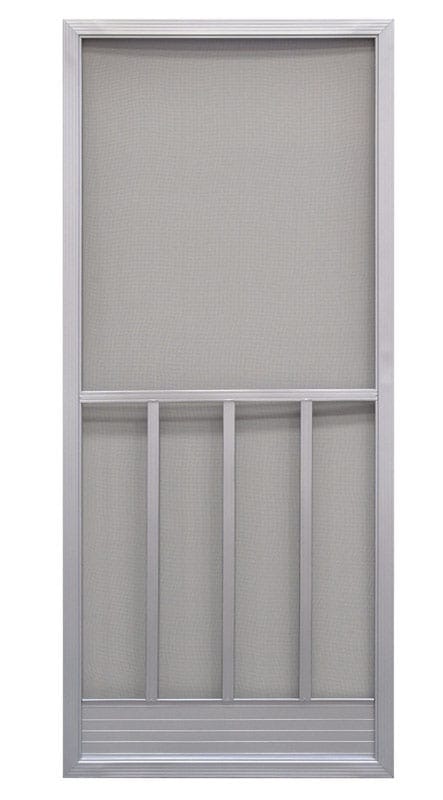 Precision 3210GR2868 79-3/4 in. H X 31-1/4 in. W Promo Gray Steel Screen Door