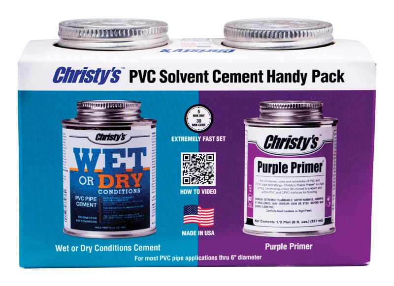 Christy'S 505226 Blue/Purple Primer and Cement For PVC 8 oz