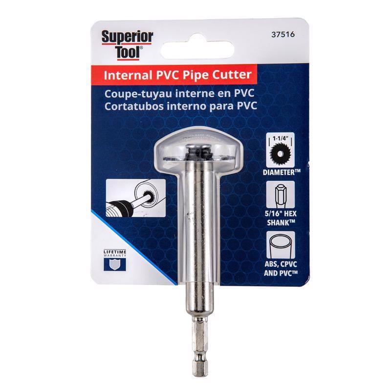 Superior Tool 37516 PVC Pipe Cutter Black/Silver