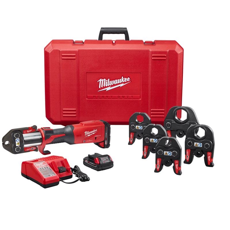 Milwaukee 2922-22 M18 7/8 in. Press Tool Kit 14.17 in. L Black/Red 10 pc