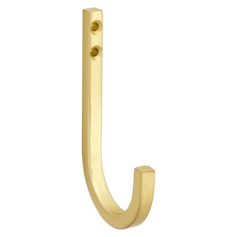 National Hardware N337-905 Reed Medium Brushed Gold Steel 4 in. L Hook 60 lb 1 pk