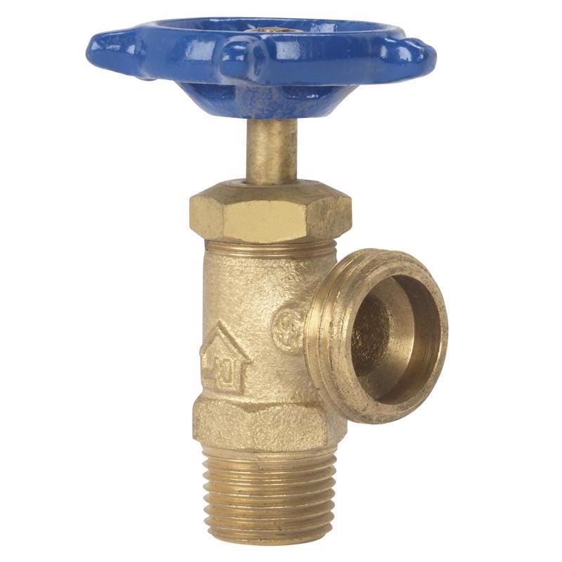 Homewerks VBDSTDF3 1/2 in. MIP X 3/4 in. MHT Brass Boiler Drain