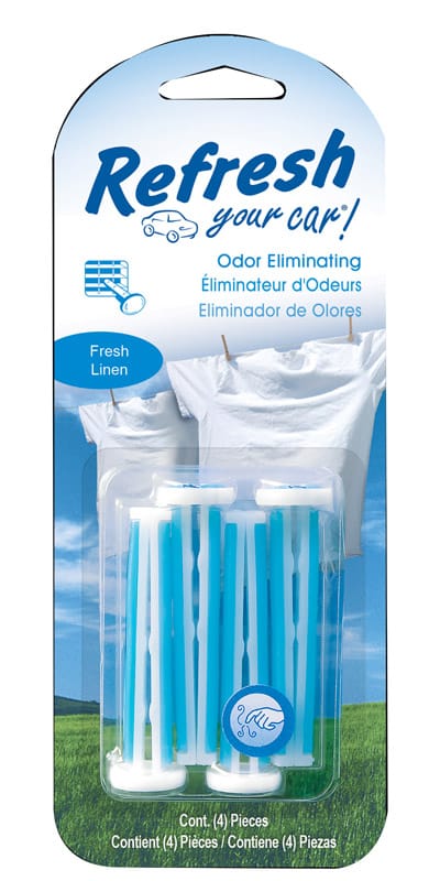 Refresh Your Car! E301430800 Fresh Linen CS Scent Car Vent Clip 0.7 oz Solid