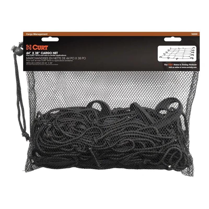 Curt 18200 Black Adjustable Cargo Net 44 in. L 1 pk