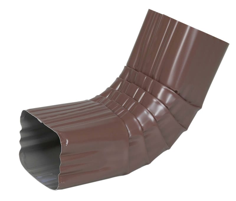 Amerimax 4526419HP 3 in. H X 4 in. W X 11.5 in. L Brown Aluminum A Gutter Elbow