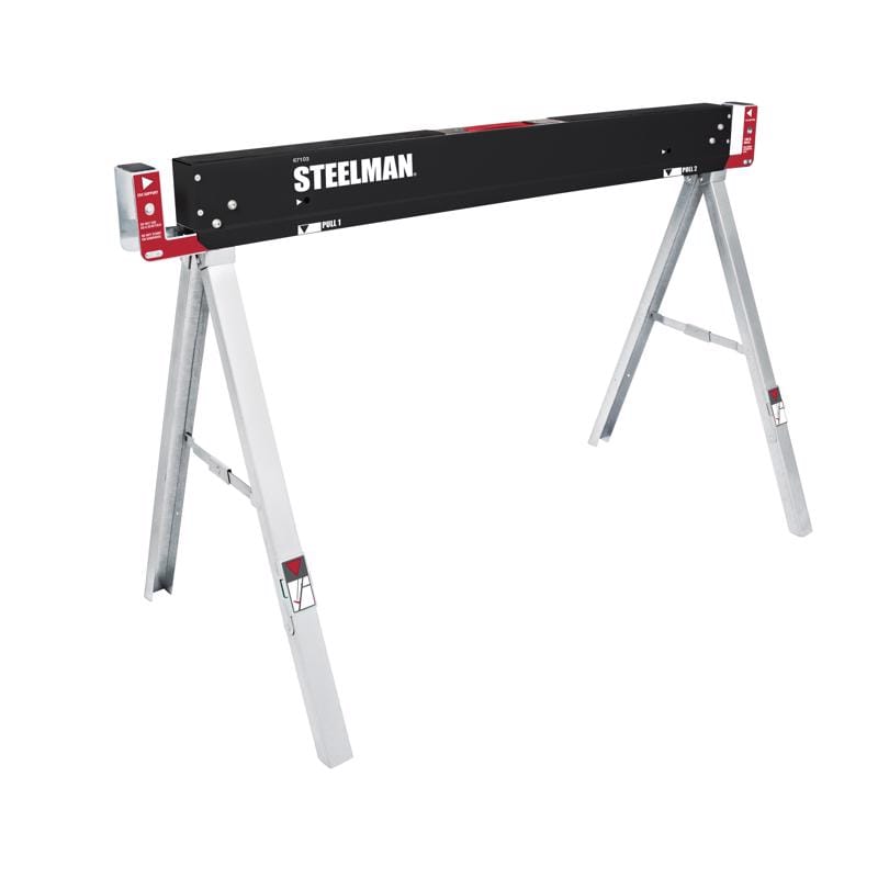 Steelman 67103 30 in. H X 47 in. W X 22 in. D Folding Sawhorse 1100 lb. cap. 1 pc