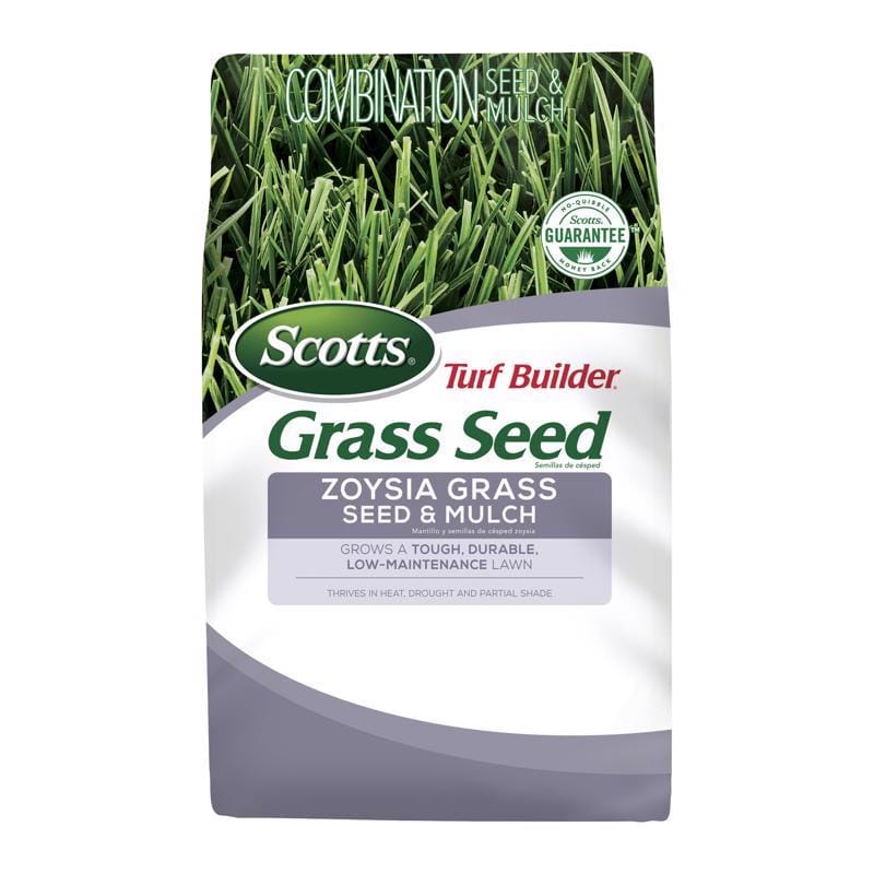 Scotts 18362 Turf Builder Zoysia Grass Partial Shade/Sun Grass Seed and Mulch 5 lb