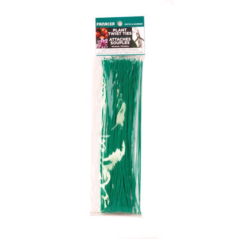 Panacea 86844 8 in. H X 2.8 in. W X 0.5 in. D Green Coated Wire Plant Support Twist Tie