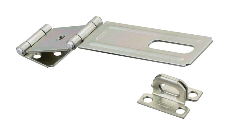 National Hardware N103-291 Zinc-Plated Aluminum/Steel 4-1/2 in. L Double Hinge Safety Hasp 1 pk
