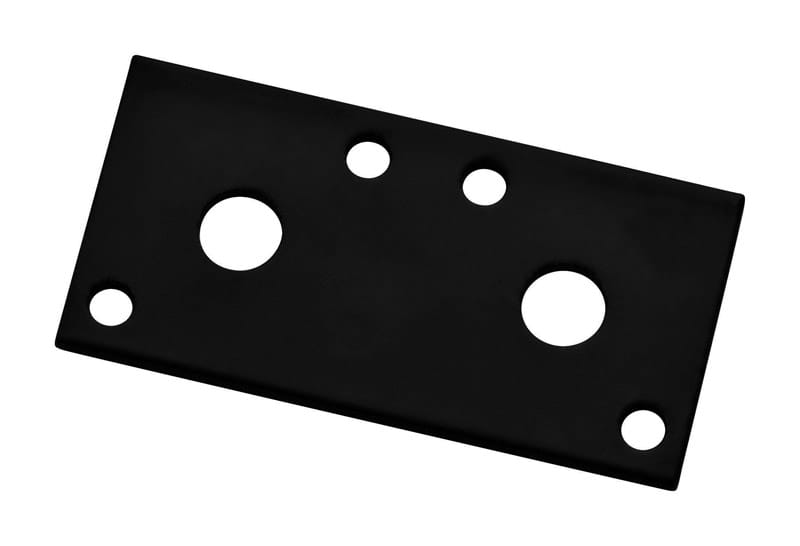 National Hardware N351-454 3 in. H X 1/8 in. W X 1.3 in. L Black Steel Mending Plate