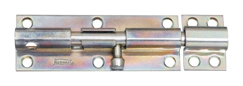 National Hardware N162-388 6 in. L Zinc-Plated Steel Heavy Duty Barrel Bolt 1 pk