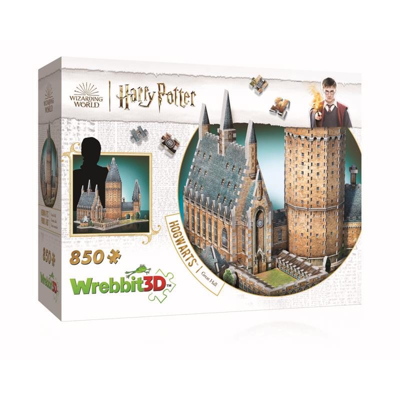 WREBBIT3D W3D-2014 Harry Potter Hogwarts Great Hall 3D Jigsaw Puzzle Multicolored 850 pc