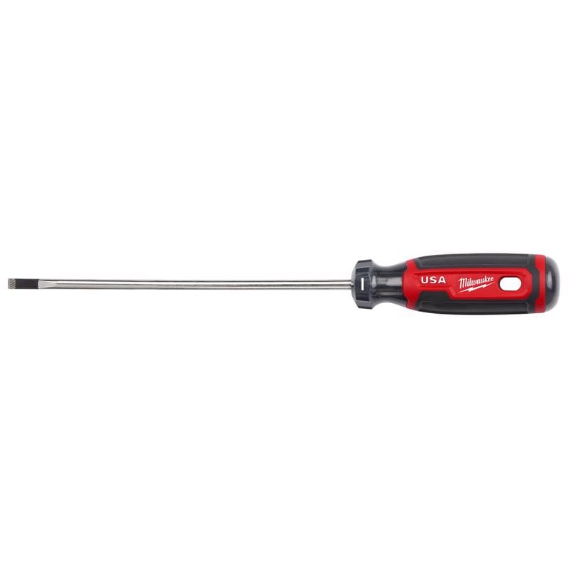 Milwaukee MT212 Made in USA Cushion Grip 3/16 in. X 6 in. L Cabinet Made in USA Screwdriver 1 pk