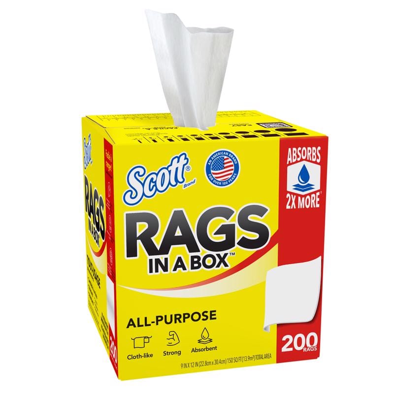 Scott 75260 Paper Rags 12 in. W X 10 in. L 200 pc