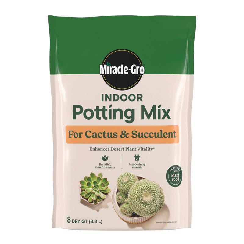 Miracle-Gro 73078431 Cacti, Citrus and Palm Potting Mix 8 qt