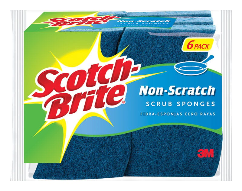 Scotch-Brite 526-6 Non-Scratch Scrubber Sponge For Multi-Purpose 4.4 in. L 6 pk