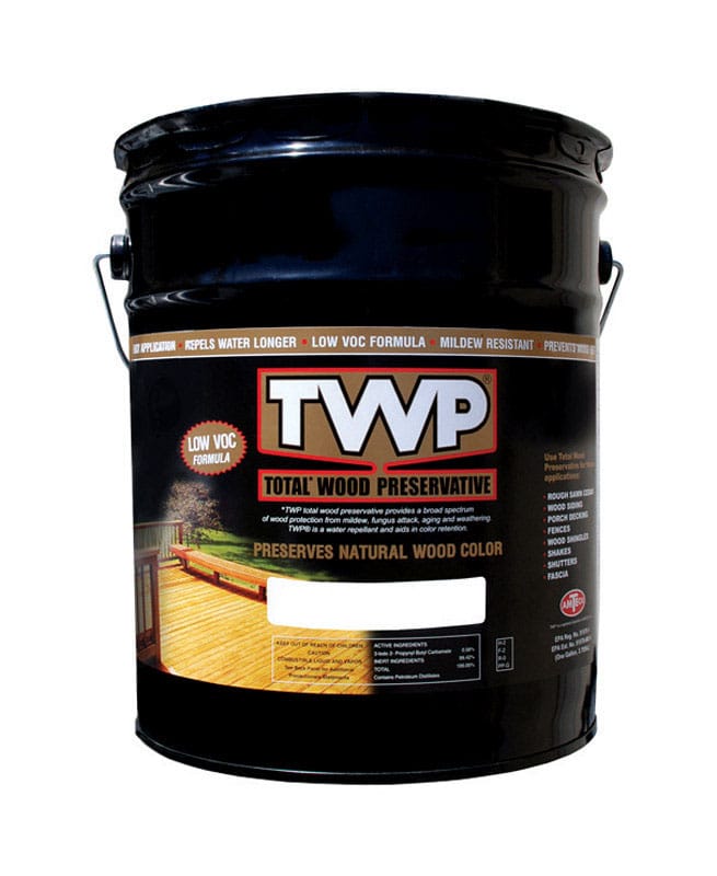 TWP TWP1501-5 1500 Series Flat/Matte Cedartone Semi-Transparent Oil-Based Wood Preservative 5 gal