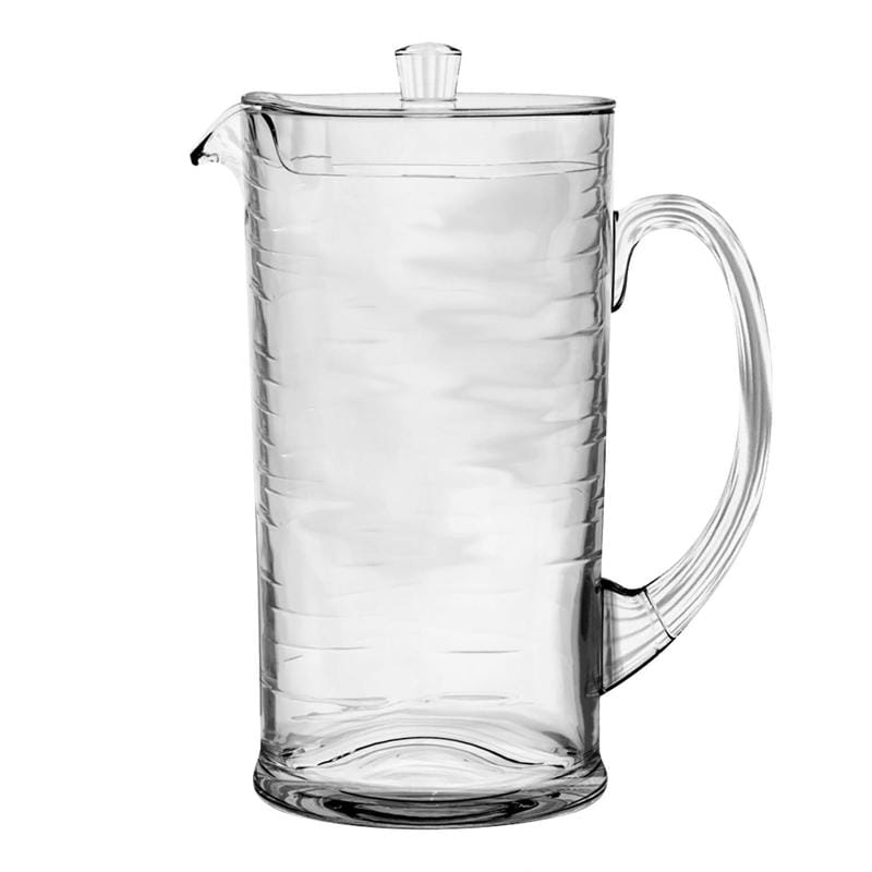 Tarhong PCOPI777PWCL Clear Plastic Cordoba Pitcher With Lid 1 pk