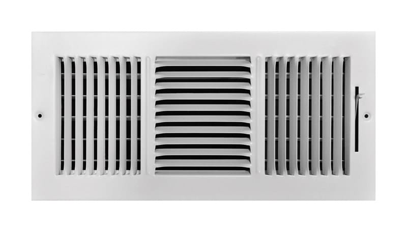 Tru Aire C103M14X06 6 in. H X 14 in. W 3-Way Powder Coat White Steel Wall/Ceiling Register