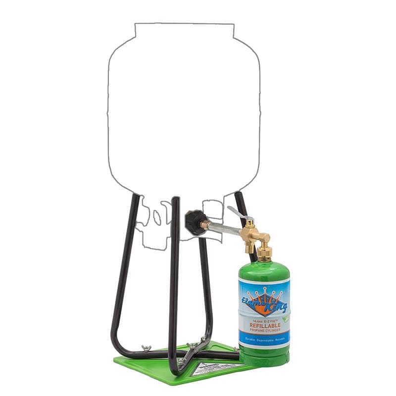 Flame King YSN1LBKT 16.4 oz Steel Refill Propane Cylinder Kit