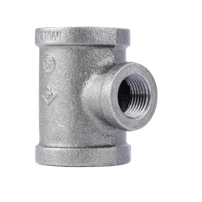 STZ Industries 501559 1/8 in. FIP each X 1/8 in. D FIP 1/8 in. D FIP Black Malleable Iron Tee