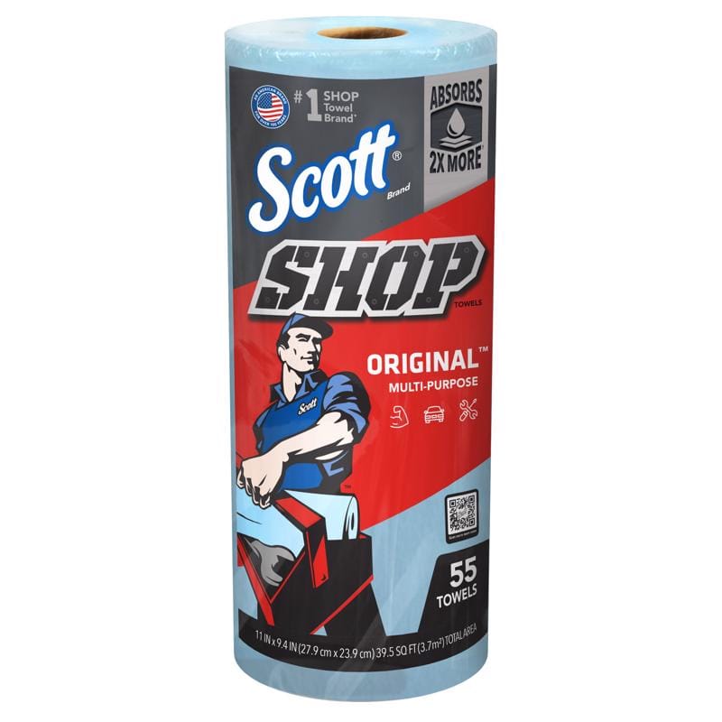 Scott 75130 Original Paper Shop Towels 9.4 in. W X 11 in. L 55 pk