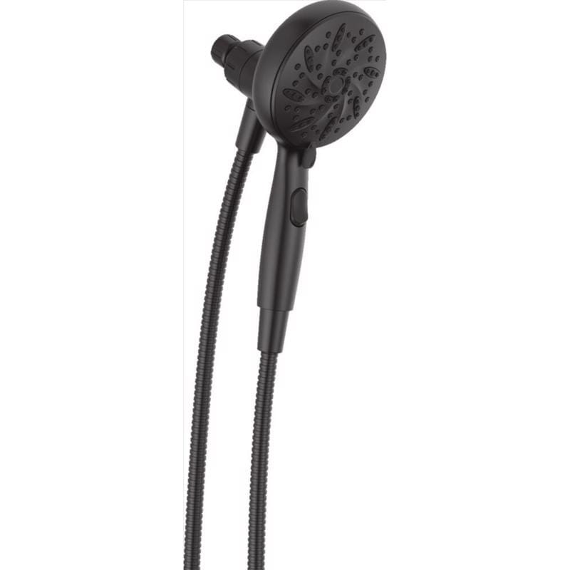 Delta Faucet 75689BL Delta Matte Black Plastic 6 settings Handheld Showerhead 1.75 gpm