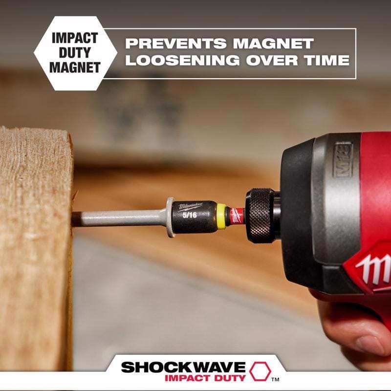 Milwaukee 49-66-4562 Shockwave 1-7/8" Mag Nutdrvr Set (1/4",